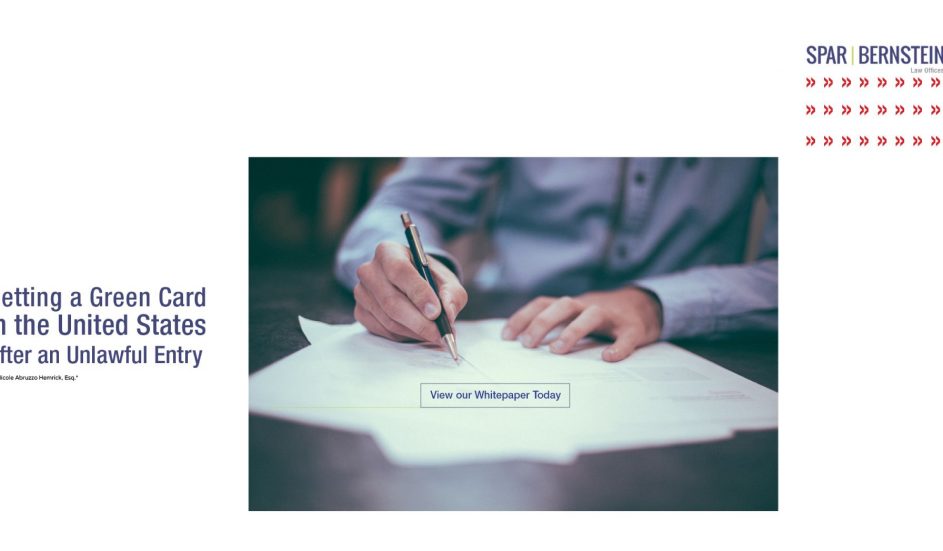 Getting a Green Card in the United States after an unlawful entry