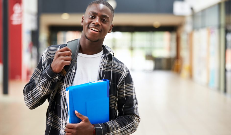 Boy in American School