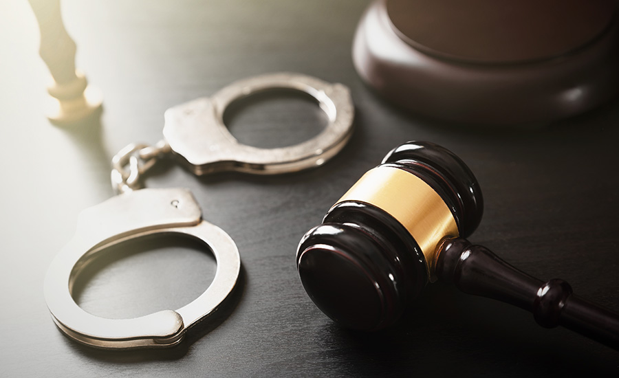 Handcuffs and a gavel​