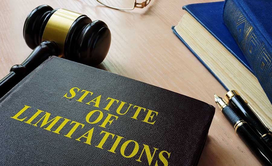 The statute of limitations book on a desk​