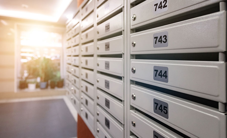 Mailboxes in a residential building​