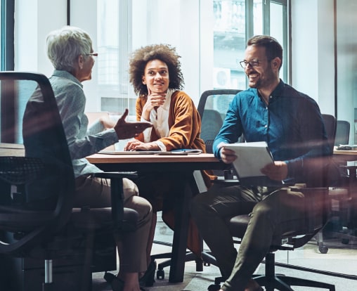 team in a meeting